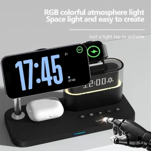 Wireless Charger Clock Stand for Samsung - Thumbnail Image 4