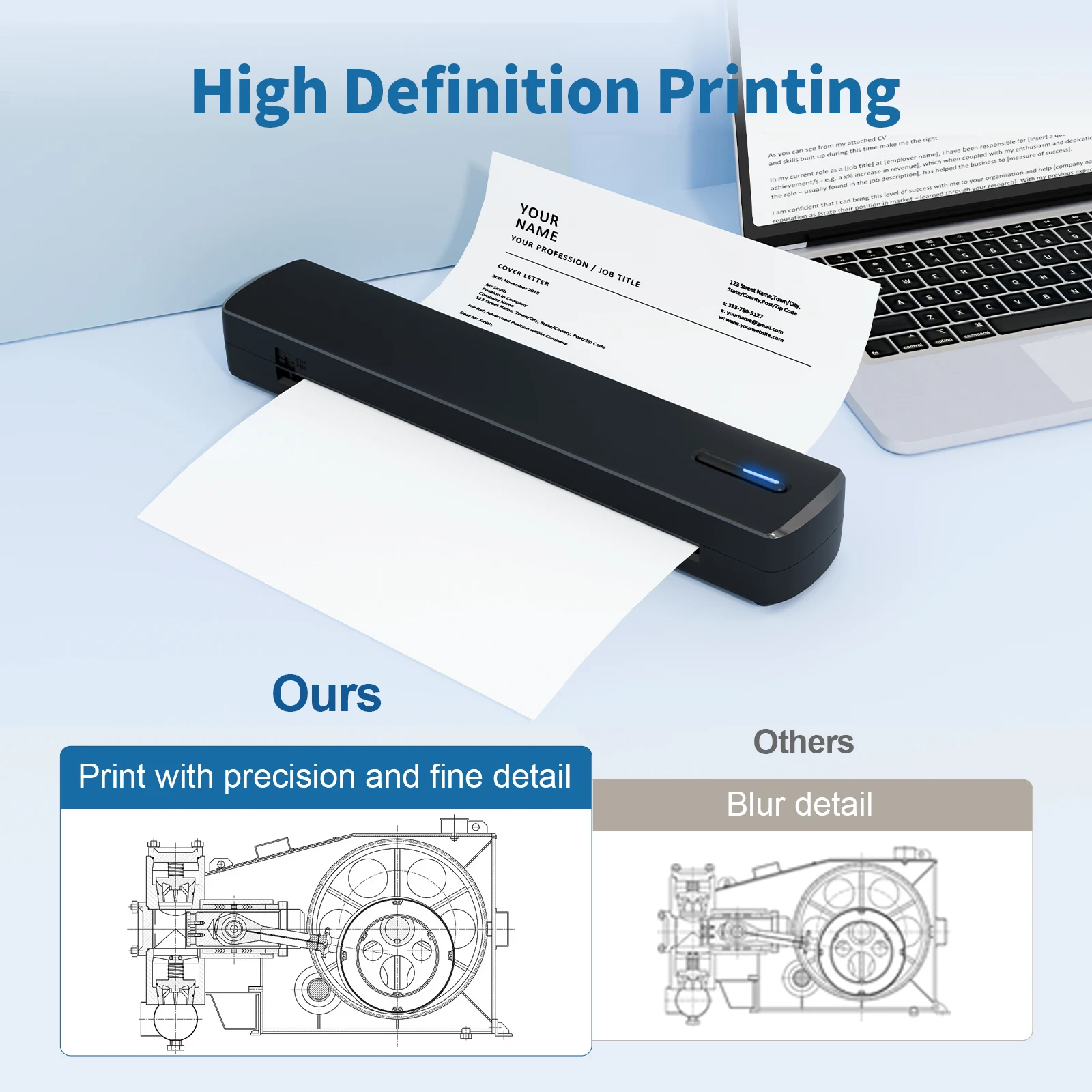 Portable A4 Thermal Printer - Image 2