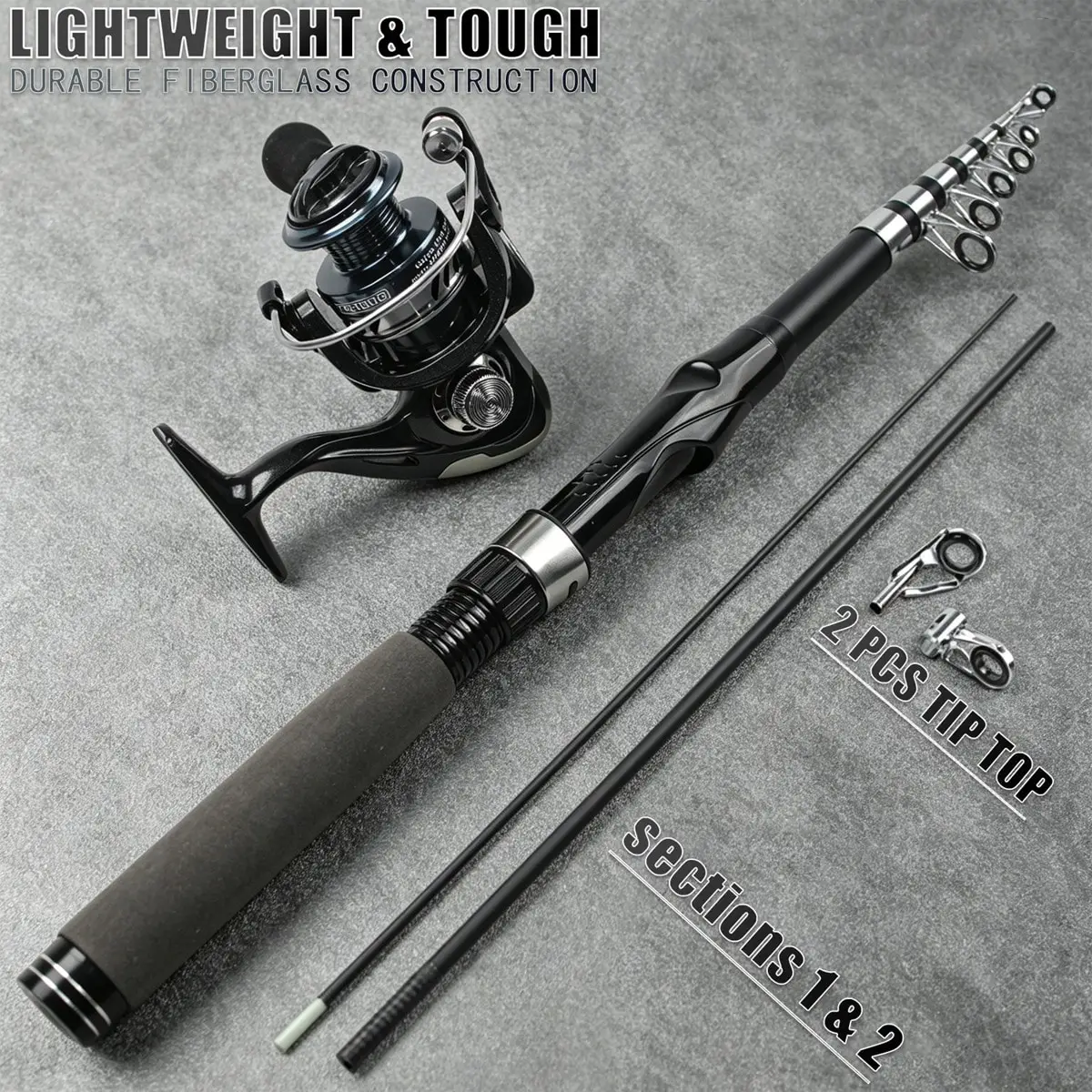 86-Piece Telescopic Fishing Rod & Reel Combo Kit - Image 4