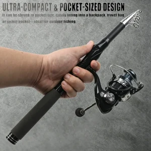 86-Piece Telescopic Fishing Rod & Reel Combo Kit - Thumbnail Image 6