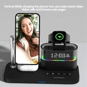 Wireless Charger Clock Stand for Samsung - Thumbnail Image 5