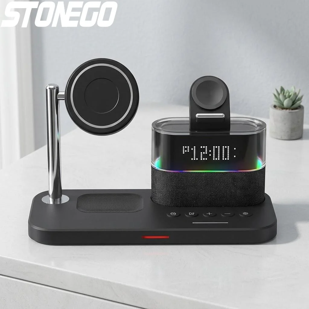 Wireless Charger Clock Stand for Samsung - Image 2