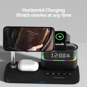 Wireless Charger Clock Stand for Samsung - Thumbnail Image 6