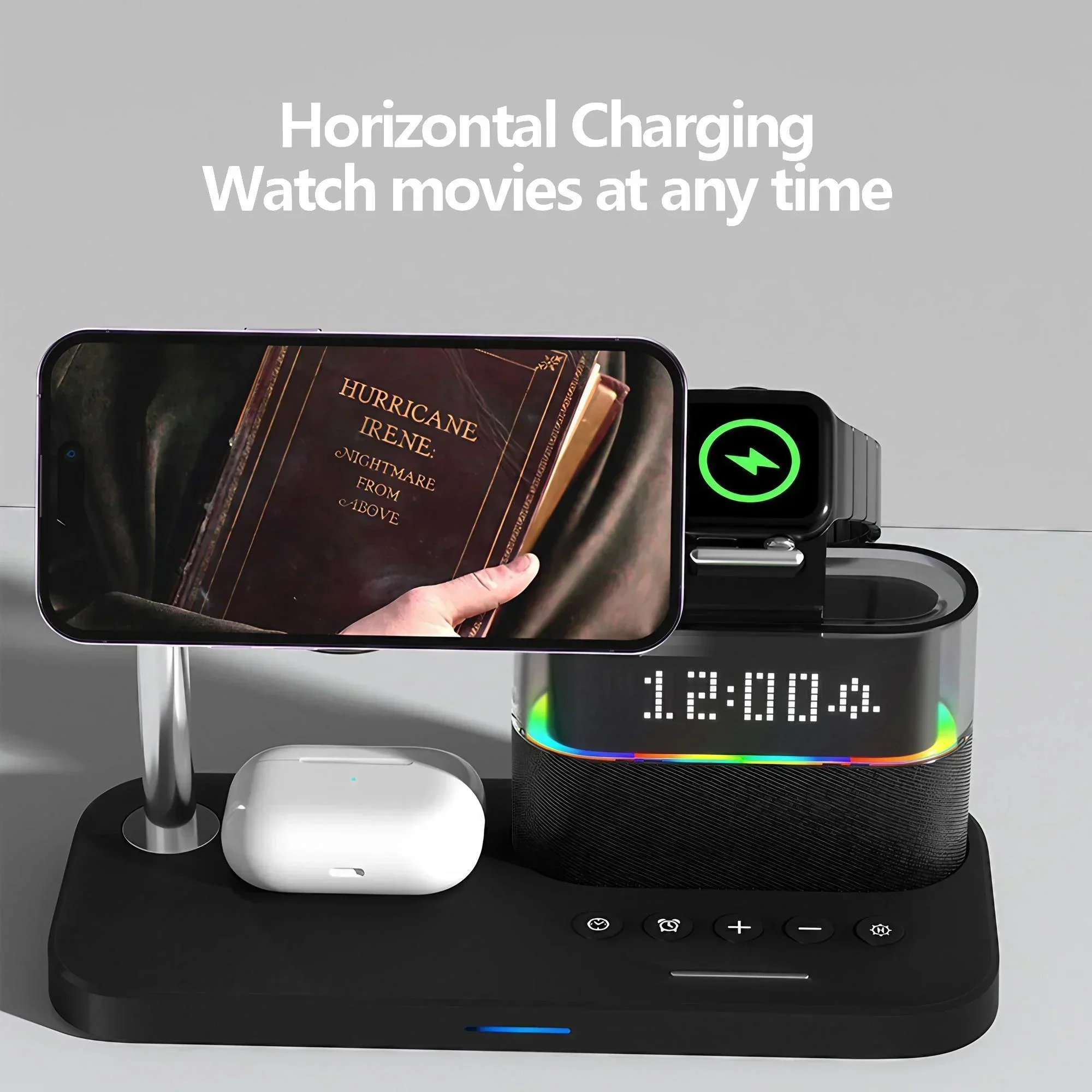 Wireless Charger Clock Stand for Samsung - Image 6