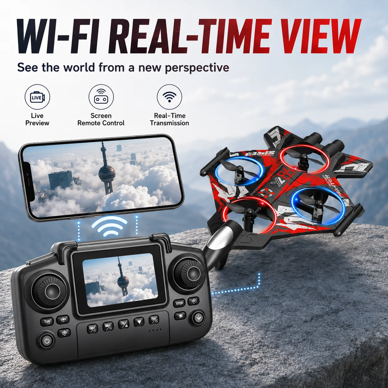 RC Fighter Jet Drone Aerial Photography - Image 4