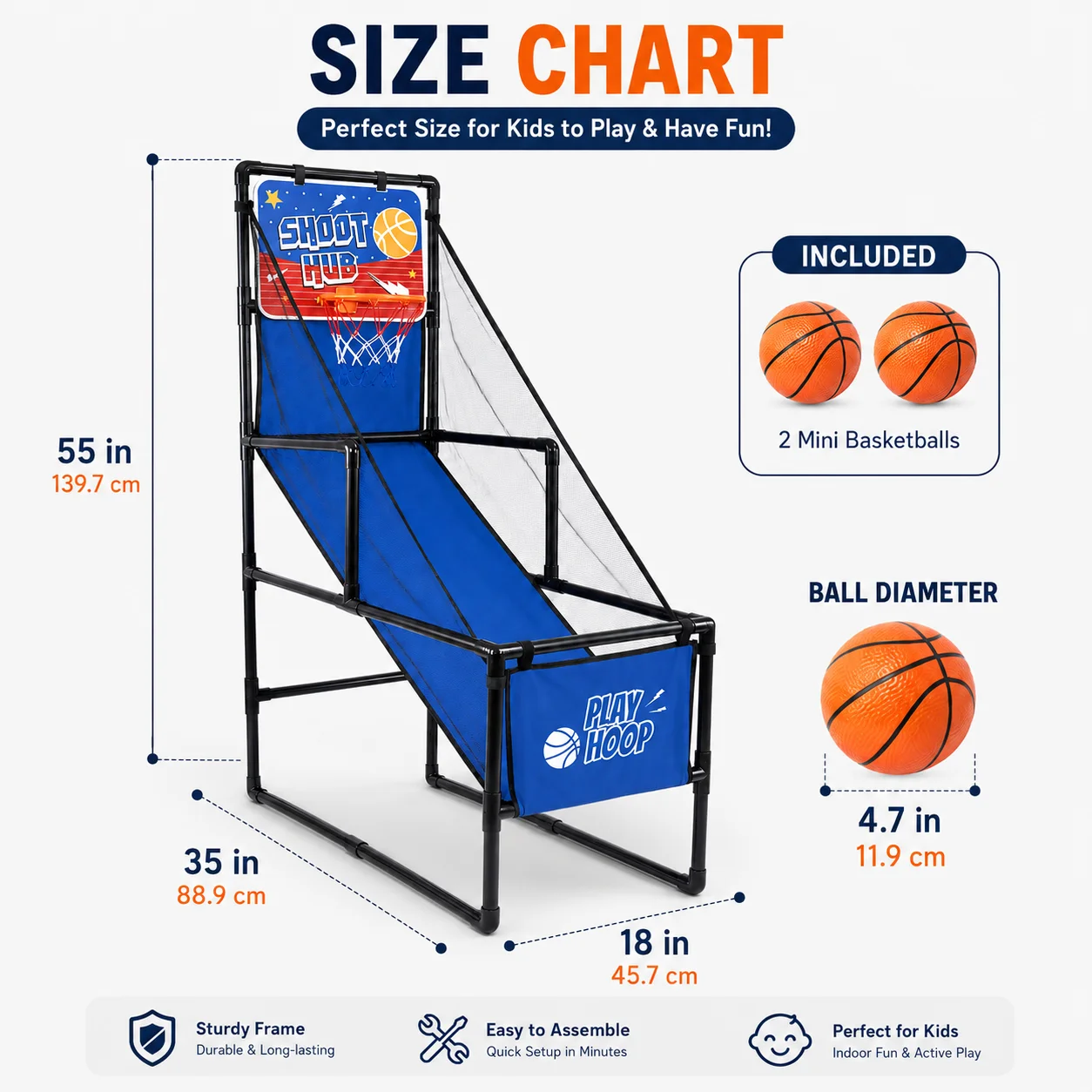 Indoor Basketball Hoop Set - Image 2