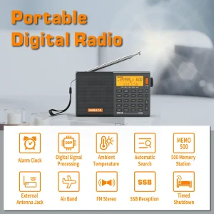Professional AM FM SW MW AIR SSB RDS Radio - Thumbnail Image 7