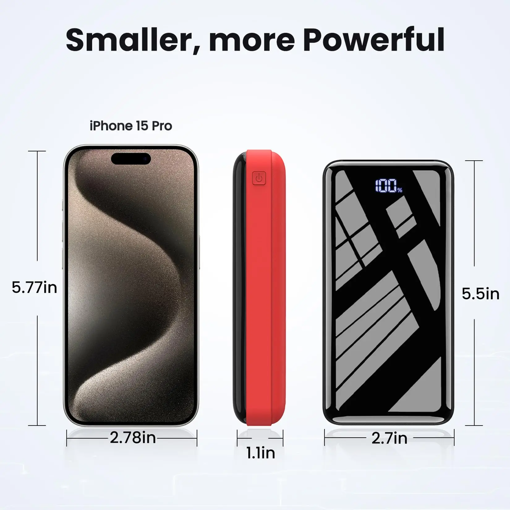Portable Charger Power Bank, - Image 5