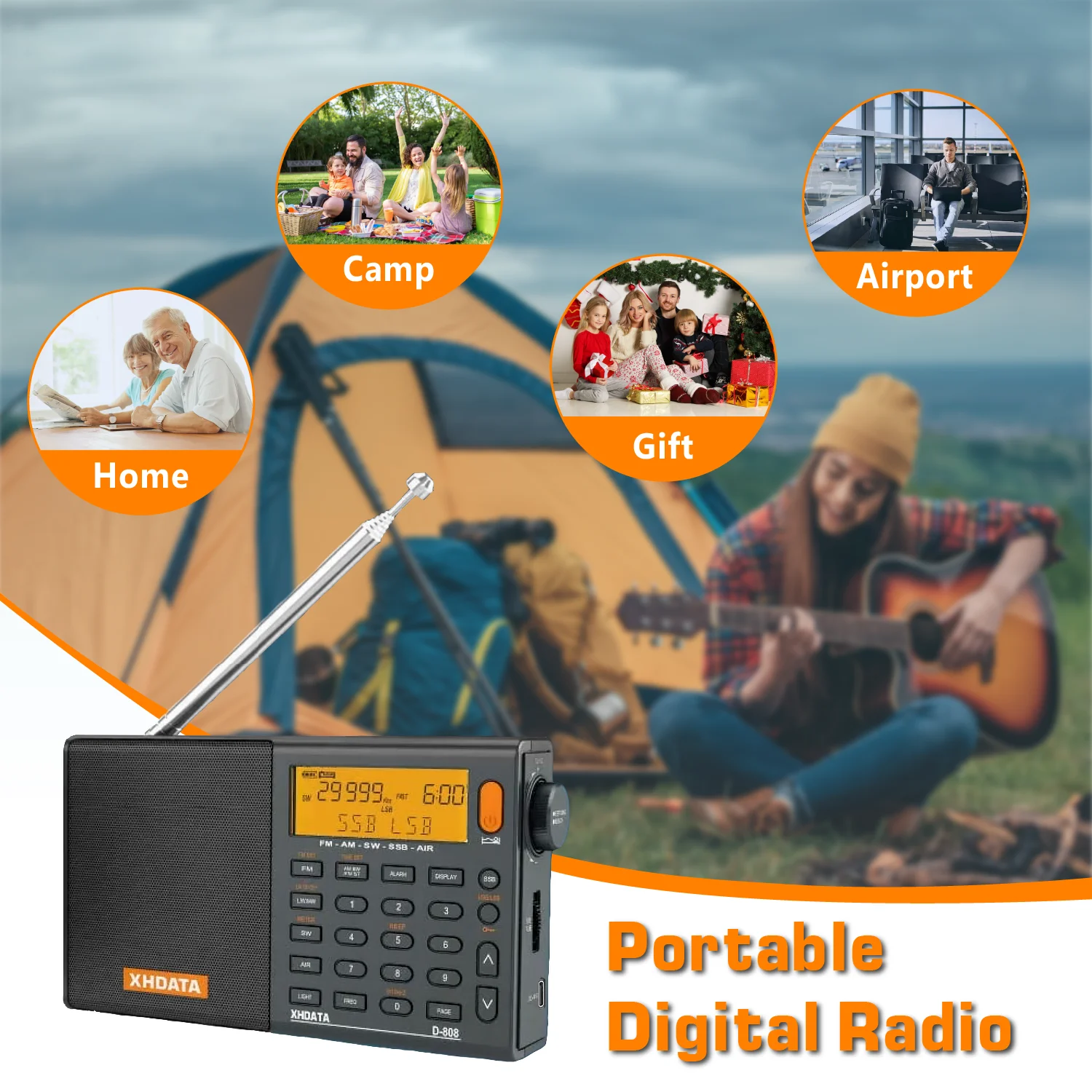 Professional AM FM SW MW AIR SSB RDS Radio - Image 4