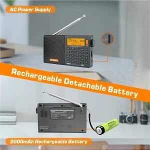 Professional AM FM SW MW AIR SSB RDS Radio - Thumbnail Image 5