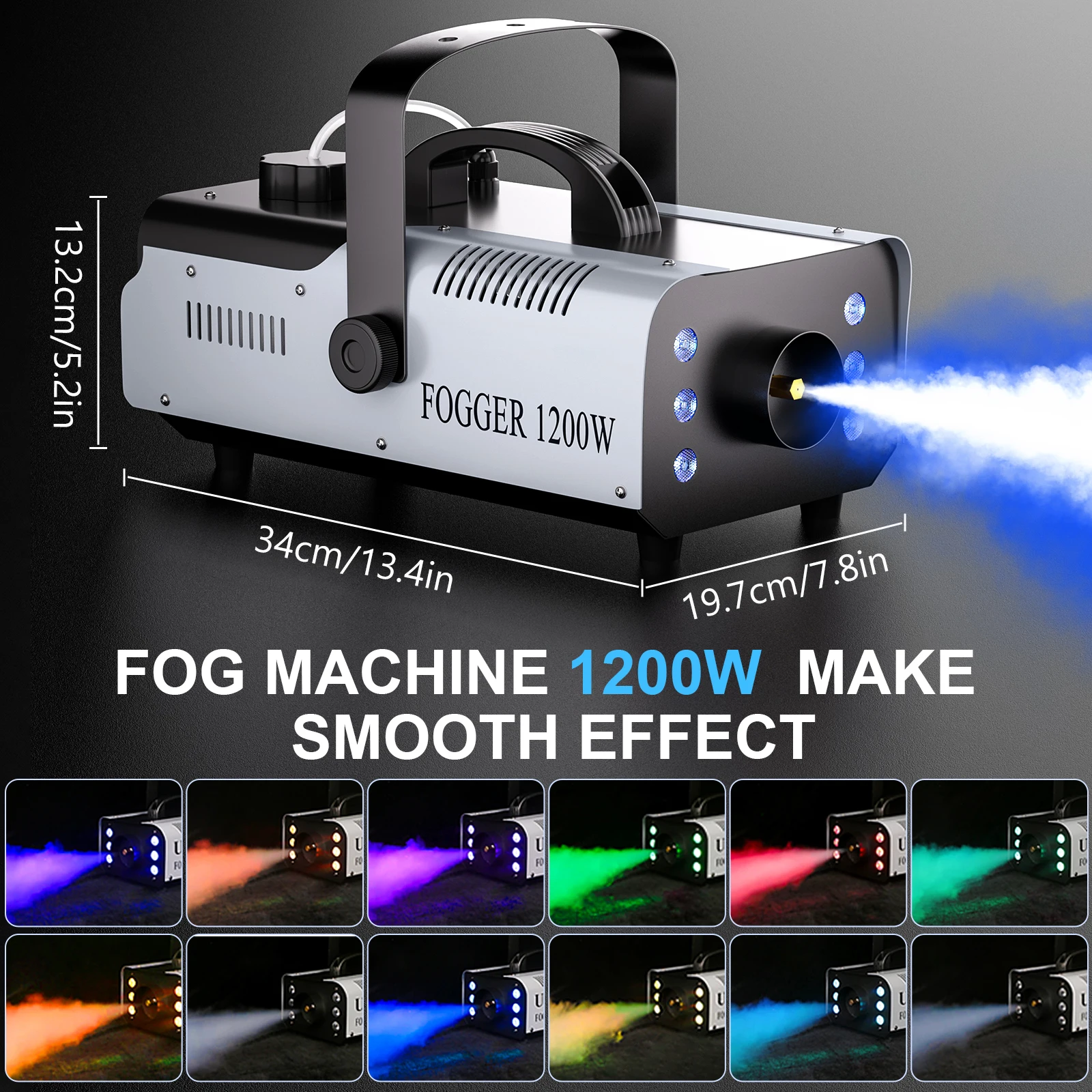 1200W Smoke Machine & Lighting - Image 3