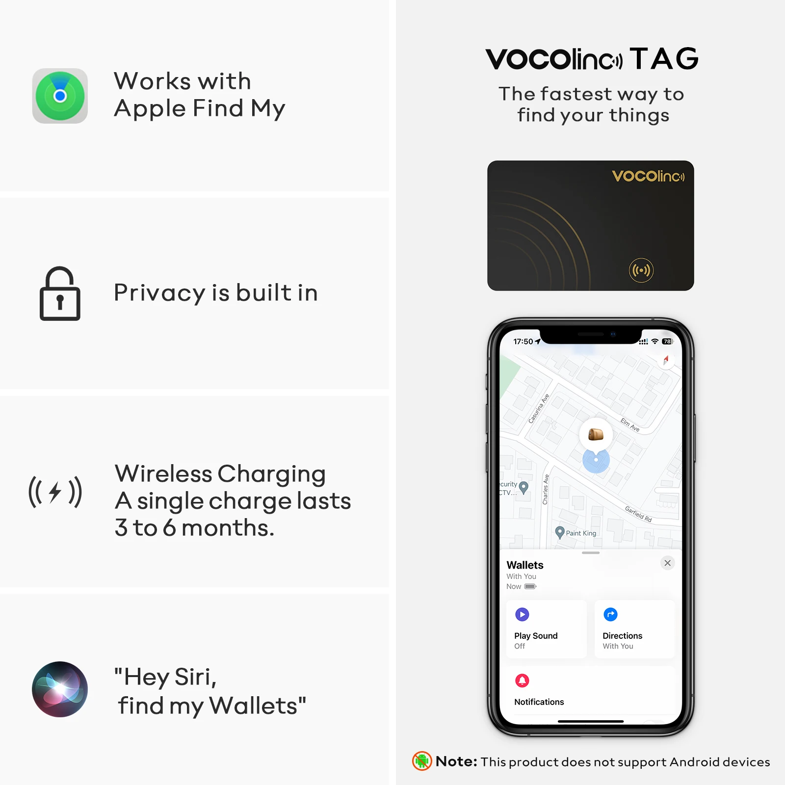 Wireless Charging Tracking Card - Image 3