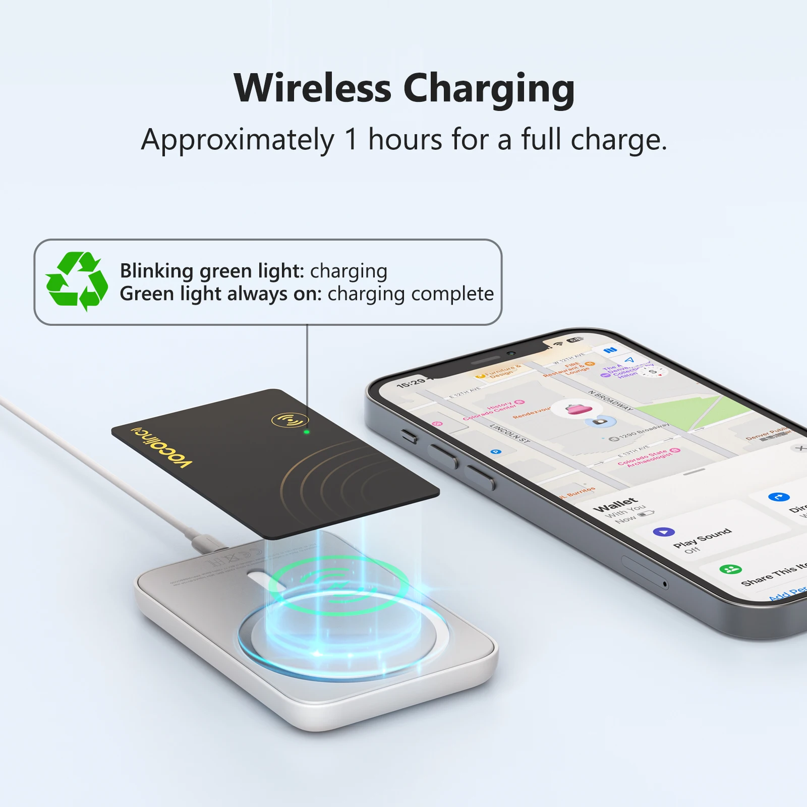 Wireless Charging Tracking Card - Image 2