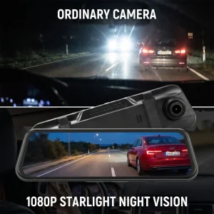 1080P Full HD Rearview Mirror Dash Cam - Thumbnail Image 7