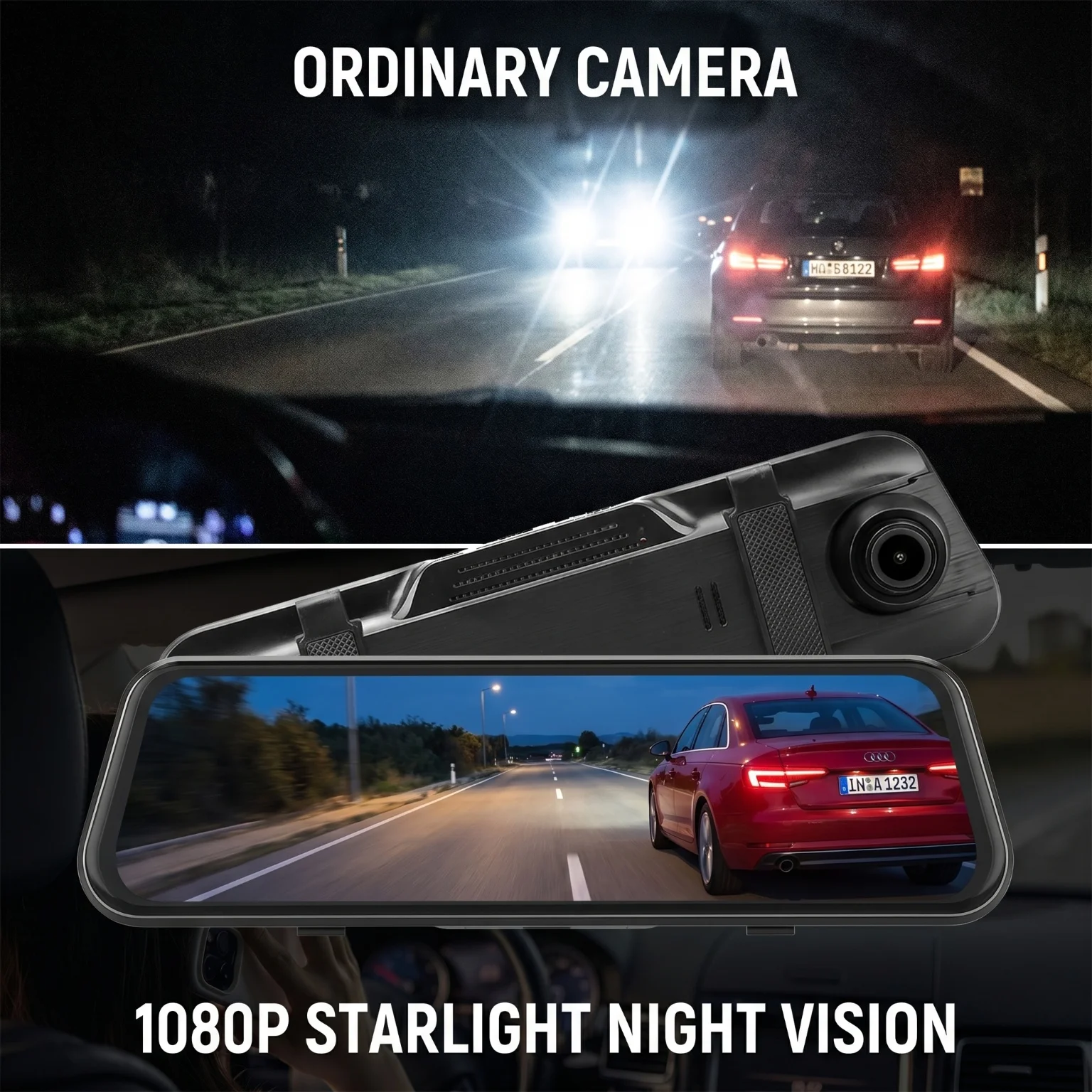 1080P Full HD Rearview Mirror Dash Cam - Image 7