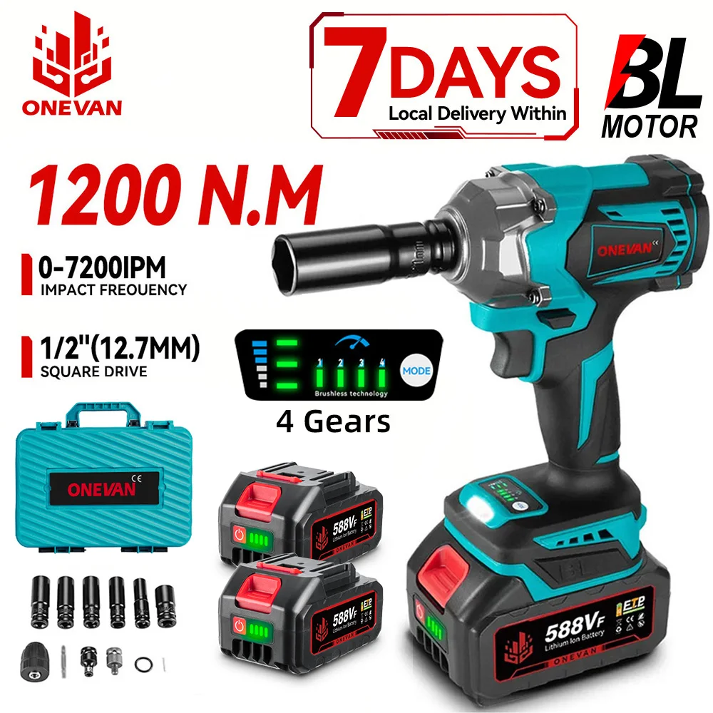 Electric Impact Wrench 3 Funtion - Image 2