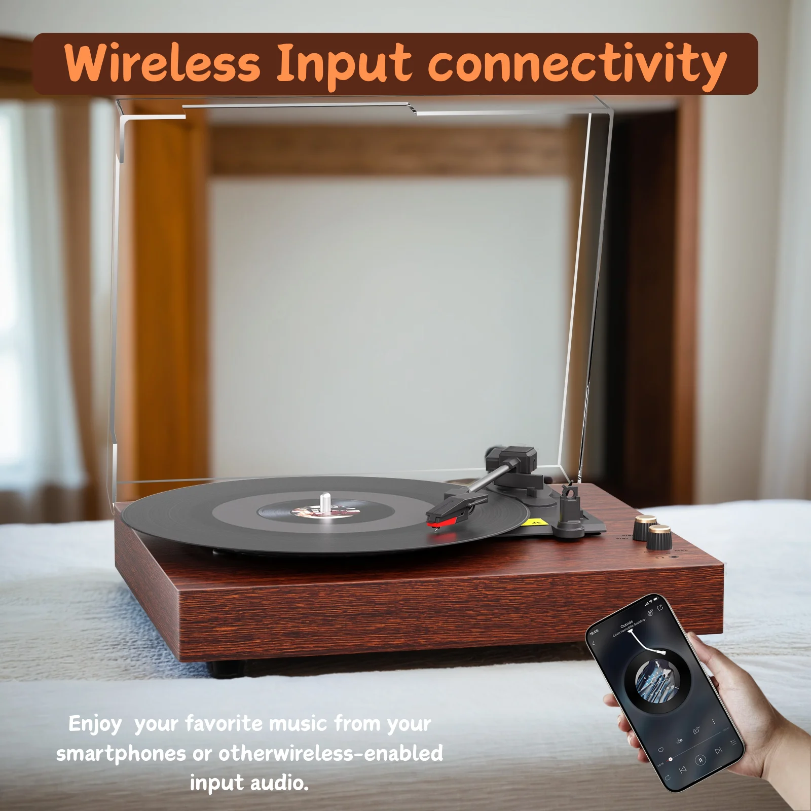 Bluetooth Vintage Audio Turntables - Image 4