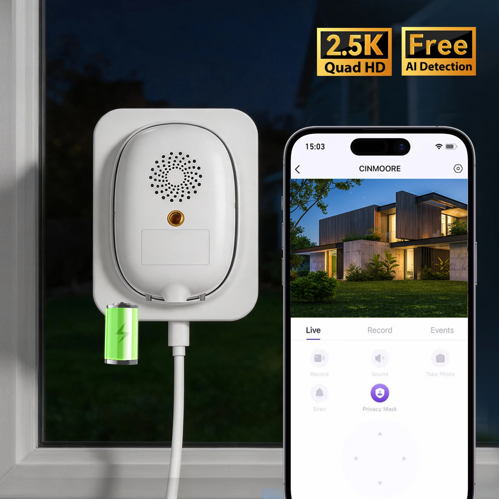 Window Security Camera - Image 1