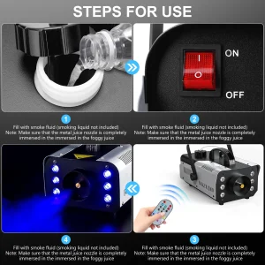 1200W Smoke Machine & Lighting - Thumbnail Image 5